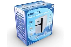 Depuragua - Impianto Osmosi Inversa Compatta NT02 con Pompa | Filtrazione a 5 Livelli | Facile Installazione | Allarme Drip Pulito e Avviso Cambio Filtri | Misure: 24cm x 37cm x 40cm, Bianco, Blu