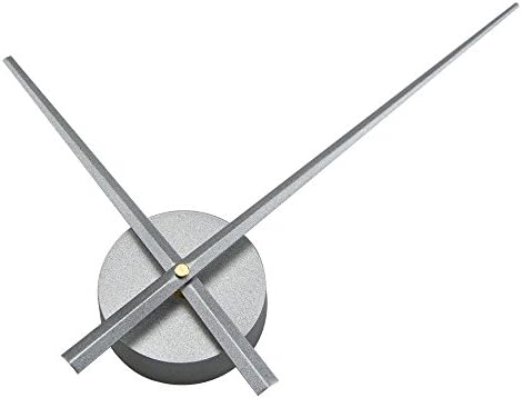 Vangold Large 3D DIY Wall Clock Modern Clock Home Décor for Living Room Bedroom - 2 Year Warranty (Silver)