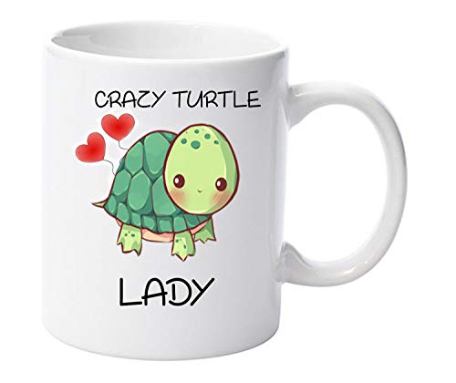 Crazy Turtle Lady 11oz Ceramic Mug Gift Birthday Animal Lover Xmas Christmas