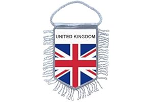 Akachafactory Fanion Mini Drapeau Pays Voiture Decoration UK Anglais Royaume uni