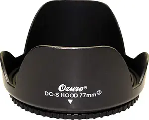 Ozure DC-S Lens Hood (77mm) - Will Fit to All 77mm Lenses - Compatible with All Major Brand Camera Lenses Having 77mm Filter Threads