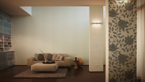 Schöner Wohnen Vliestapete, Uni-, Strukturtapete, weiß, 944917 - 3