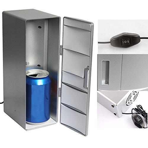 Sidiou Group USB kleiner Kühlschrank Medium Kühlschrank USB-Mini-Kühlschrank mit Gefrierfach Getränke Kühlung und Heizung Dual-Zweck tragbare Kühlschrank - 4