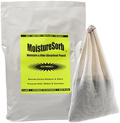 MOISTURESORB Reusable Mold & Mildew Smell Deodorizer Pouch: Rid Odour in 100 Sq. Ft.
