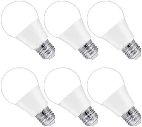 Hengda LED E27 Small Edison Screw Light Bulbs Warm White 3000K 8 W 220 Degree Beam Angle 800 Lumen (Non-Dimmable) 6-Pack