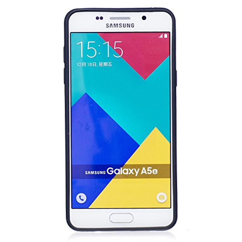 Samsung Galaxy A5 2016 / SM-A510 Hülle, Chreey [Prägemuster] Full Body Cover Bumper Case Weich TPU Silikon Handyhülle Matt Kratzfeste Anti-Rutsch Schutzhülle Backcover [Diamant Schmetterling] - 6