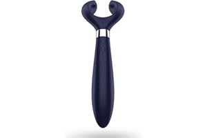 SATISFYER PARTNER Satisfyer Endless Fun Vibrador para parejas 33 usos posibles con 100 funciones de vibración | Fuerte y silencioso para mujer y hombre | Utilizable como consolador y para estimulación del clítoris.