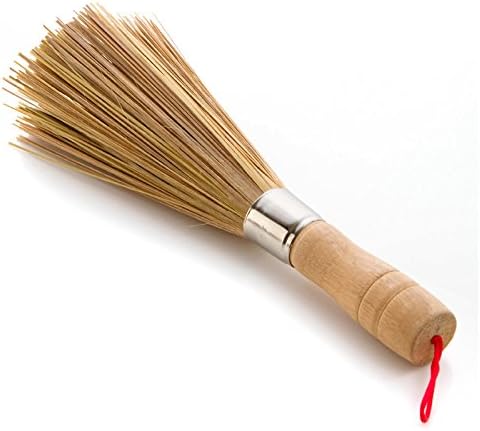 Bamboo small cleaning brush kitchen brush pot non-stick oil wash bowl brush pot brush