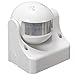 Produktbild JIALUN-Glühbirne Bewegungsmelder IP44 Bewerteter Außen-PIR-Sicherheits-Infrarotbewegungs-Sensor AC110-240V (Color : White Shell)