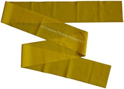 RESISTANCE BAND - 2m Long (~6.5ft) - Home Fitness, Strength Training, Weight Loss, Fitness Stretch Bands Ideal for Pilates and Foam Mat Exercises - Rehab - Yoga - Beachbody - Insanity - Resistance Training - P90X Yellow