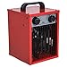 Produktbild HOMCOM Bauheizer Heizlüfter Elektroheizung Heizgerät Bautrockner 650/1300/2000W Rot L19,8 x B21 x H27,5 cm