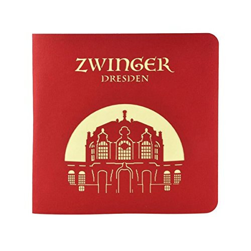 Preisvergleich Produktbild Wunderkarte Dresdner Zwinger rot: 3D, Klappkarte, Midi-format