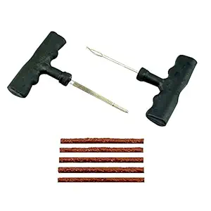 Abundance Tubeless Tyre Puncture Repair Complete Kit for Car and Bike