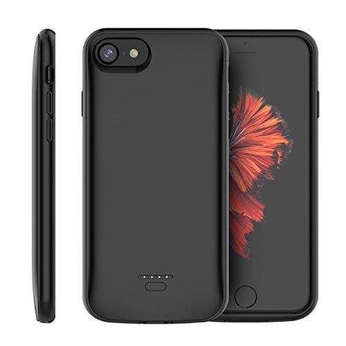 Ennotek Custodia per caricabatterie con batteria integrata 4000mAh per iPhone 6 / 6s - Nera