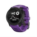 Typ: Riemen CCWL Sportuhr Sportuhr für Männer Hintergrundbeleuchtung wasserdicht Elektronische Uhr LED Chronograph Vibrant Double Hour Uhr Paare Lila