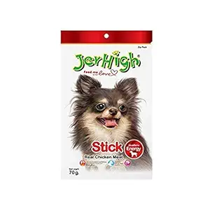 JerHigh Stick Dog Treats with Real Chicken Meat - 70g Each - Pack of 2