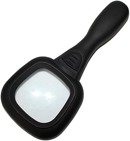LED Magnifying Glass with Light by Kovira - Handheld Magnifier with 6 x Lens - Reading Magnifying Glass Lamp for Books, Newspaper, Jewellery Work, Coin Examining and More - Magnifying Lamp