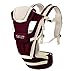 Scheppend Multifunctional Breathable Infant Waist Stool Baby Carrier Comfort Backpack Sling Wrap,Wine Red