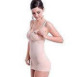 Arshiner Damen Still-Hemdchen Still-BH-Hemd Stillbluse Stilltop mit Verstellbare Spaghetti-Träger Schwarz