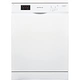 Respekta Lavastoviglie a Libera Installazione 60 cm Bianca, Lavastoviglie con Cestello Portaposate Flessibile, 5 Programmi, P