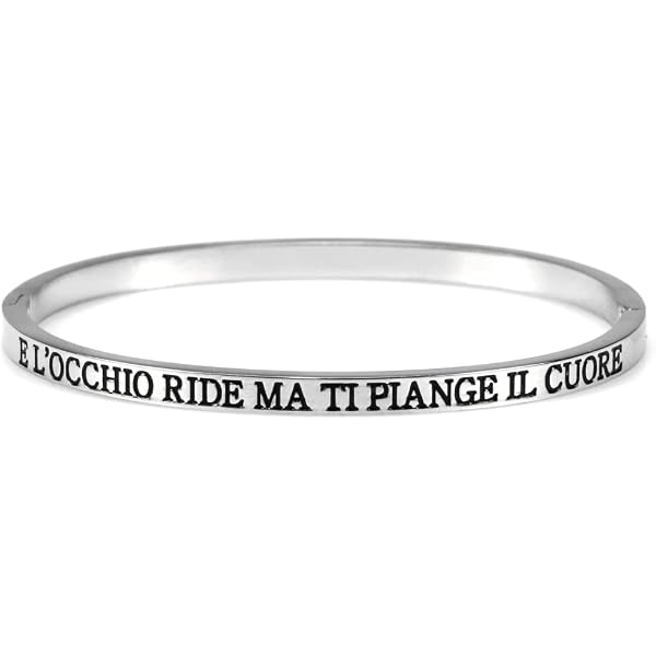 Beloved Bracciale da donna, braccialetto in acciaio emozionale - frasi