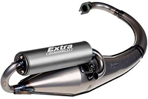 GIANNELLI MARMITTA SCOOTER EXTRA V2 MBK BOOSTER R50 SPECIAL-N.G.-SPIRIT YAMAHA BW'S ORIGINAL N.G. OMOLOGATACEE E13 0239 - SIL.ALLUM.ANOD.