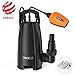 Produktbild TACKLIFE Wasserpumpe, Durchfluss max. 9000 l/h 400W Schmutzwasserpumpe für beladenes Wasser, 5m Kopf, 6m Tauchtiefe, 10m Kabel, Schwimmerschalter-GSUP2D