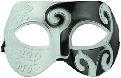 black and white mask Venetian Masquerade costume - Inspired by 50 shades of gray - even darker