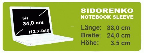Sidorenko Designer Hardcase Laptoptasche Notebooktasche Gr    e 34 0 cm von 13  bis 13 3  Zoll