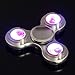 Produktbild High Speed LED Licht Hand Spinner Fidget Spielzeug Aluminium Keramik Finger Ball Geschenk für Kinder (Silber)