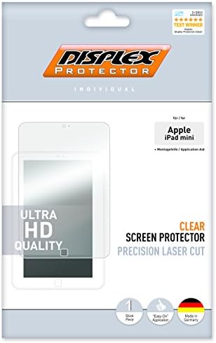 Displex Protector Schutzfoil for iPad mini 2/3 - 1x Screen Protector + Easy-On® Board Montagehilfe +