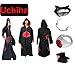 Produktbild Japanische Anime Naruto Cosplay für Uchiha itachi Set -- Akatsuki Ninja Uniform / Cloak / Hut,Größe(XXL: Höhe 185cm-190cm) + Uchiha itachi Halskette + Uchiha itachi Ring + Uchiha itachi Stirnband + Ninja-Schuhe