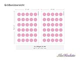 I-love-Wandtattoo WAS-10093 Kinderzimmer Wandsticker Set „Rosa Kreise für Mädchen“ 60 Stück zum Kleben Wandtattoo Wandaufkleber Sticker Wanddeko - 3
