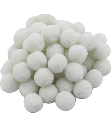 Pompon Per Artigianato E Decorazioni - Confezione Da 200 Pezzi Bianchi, Diametro 1,5 Cm - Foto 8
