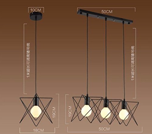 Preisvergleich Produktbild ssby der American Village Eisen Tellereisen Loft industriellen Wind Kronleuchter, Kronleuchter Leuchte Lampe Retro Industrial Billard Einzelkopf
