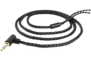 Girftu JCALLY Earbuds Cable, MMCX Cable,Replacement Cable Oxygen-Free Copper Upgrade 5N OFC Headphone Wire 8 Shares 2Pin 0.78mm 3.5mm Jack with Mic