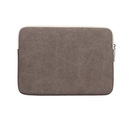 15 Zoll Laptoph  lle  Boh  me Stil Canvas-Gewebe H  lle Sleeve Tasche f  r Laptop   Notebook Computer   MacBook   MacBook Pro   MacBook Air Licht Grau