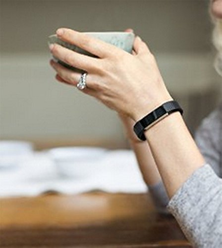 JOMOQ Fitbit Alta Armbänder, Ersatzarmbänder, Silikon-Armband für kabellose Aktivitäts-Tracker, Armband mit Sicherheitsverschluss - 6