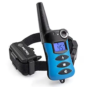 Petrainer 620 Waterproof Dog Training Collar Rechargeable Dog Shock Collar with Remote 1000ft with Beep Vibrating Electric Shock Collar for Dogs (10-100lbs)