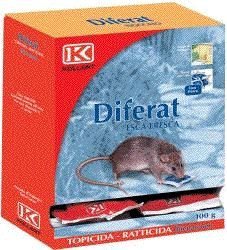 Preisvergleich Produktbild Gebühren Köder Rodentizid diferat Gr. 100Haushaltsthermometer und zivilen