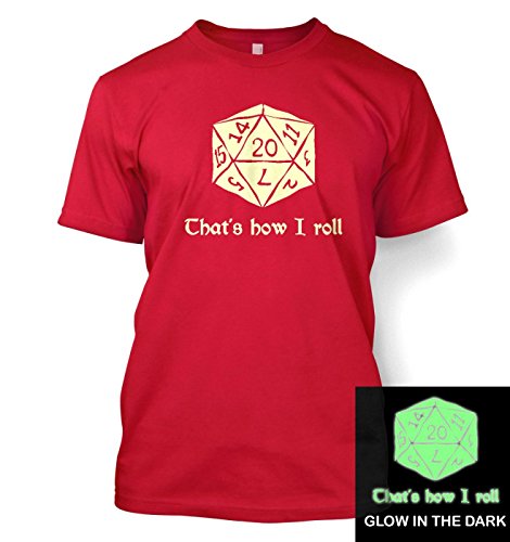 That's How I Roll (glow In The Dark) T-shirt - Red X-Large (46/48")