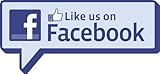 Like us on Facebook - Standard Car/van bumper sticker or Window sticker