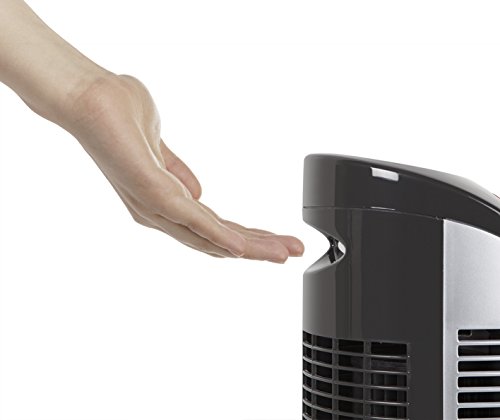 Orbegozo TWM 0975 Turmventilator (42 W, 3 Geschwindigkeiten, programmierbar, Fernbedienung),Schwarz/Grau - 5