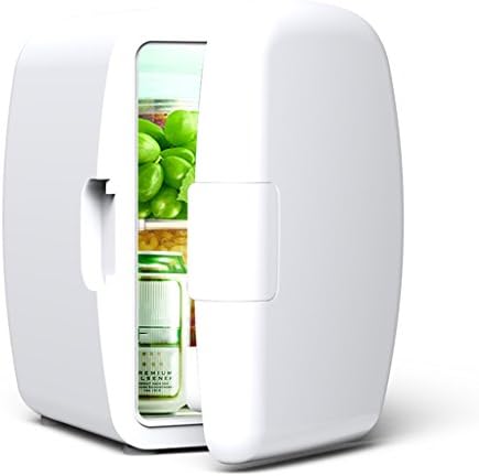 LJ 6L Silent Mini fridge Cooler and Warmer,car and home use ( Color : White )