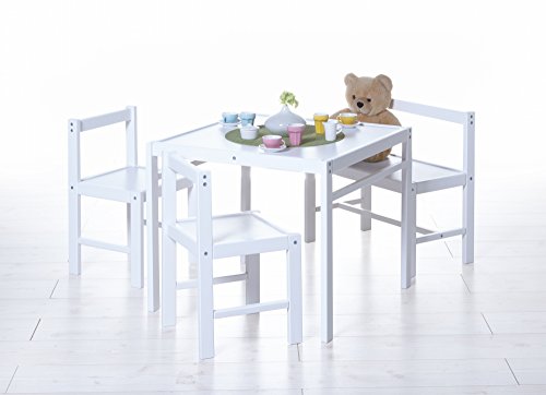 Preisvergleich Produktbild TICAA Kinder Tischgruppe 4-teilig, verschied. Farben