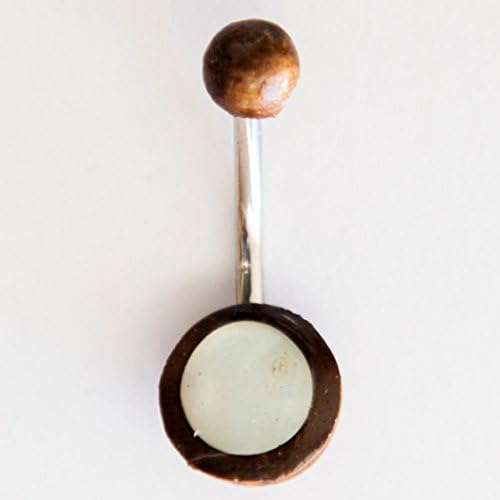 Belly Button Ring - Mother Of Pearl Belly Button Ring - Navel Ring - Belly Ring - Belly Button Jewelry - Navel Jewelry - Body Jewelry - Body Piercing - Navel Piercing - Piercing Jewelry