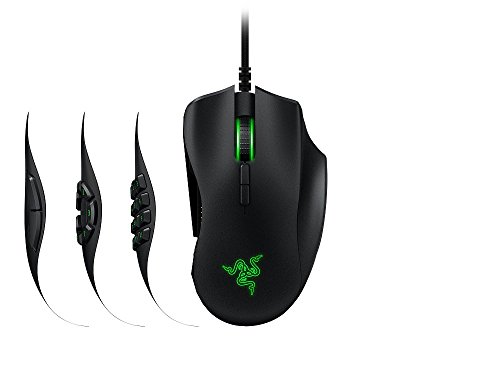 Razer Naga Trinity MOBA MMO-Gaming-Mouse -  3 Placas Laterales Intercambiables  Sensor   ptico de 5G DE 16 000 ppp  hasta 19 Botones programables 