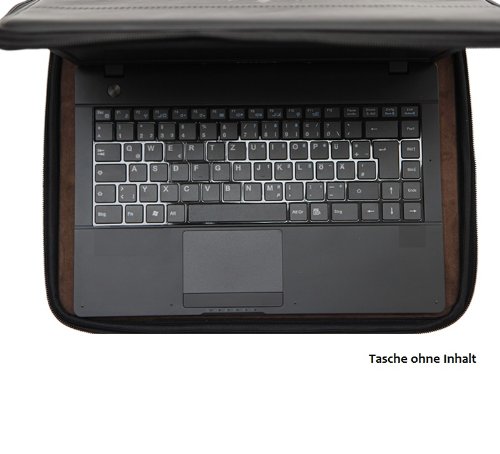 mySTid Laptophülle Amadeus für Laptops bis 11.6″ (30 cm) – Braun Ekoleder - 4