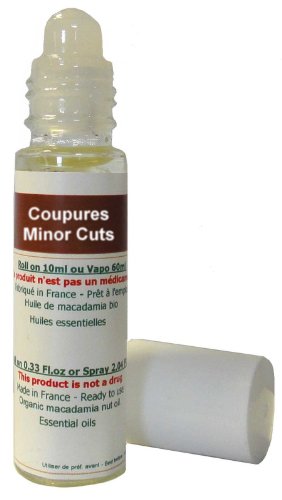 Preisvergleich Produktbild Schnitte und Kratzter - Komposition ätherischer Öle 100% natürlich und Biomakadamia - 10ml Roll-on