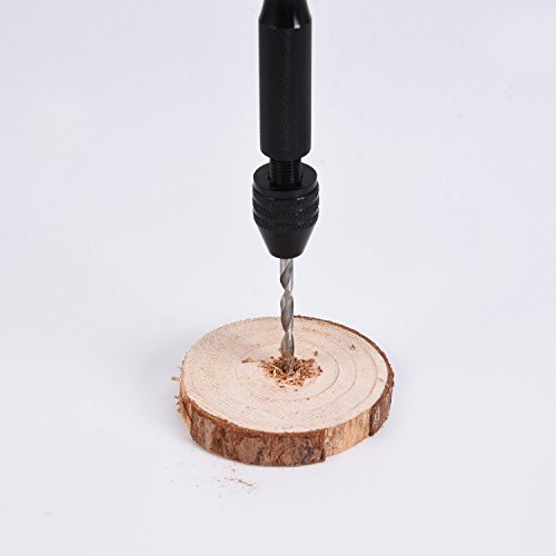 eBoot Handbohrer Spiralbohrersatz für Modell Harz Schmuck Nussbaum Amber Bienenwachs Olive Nut - 6